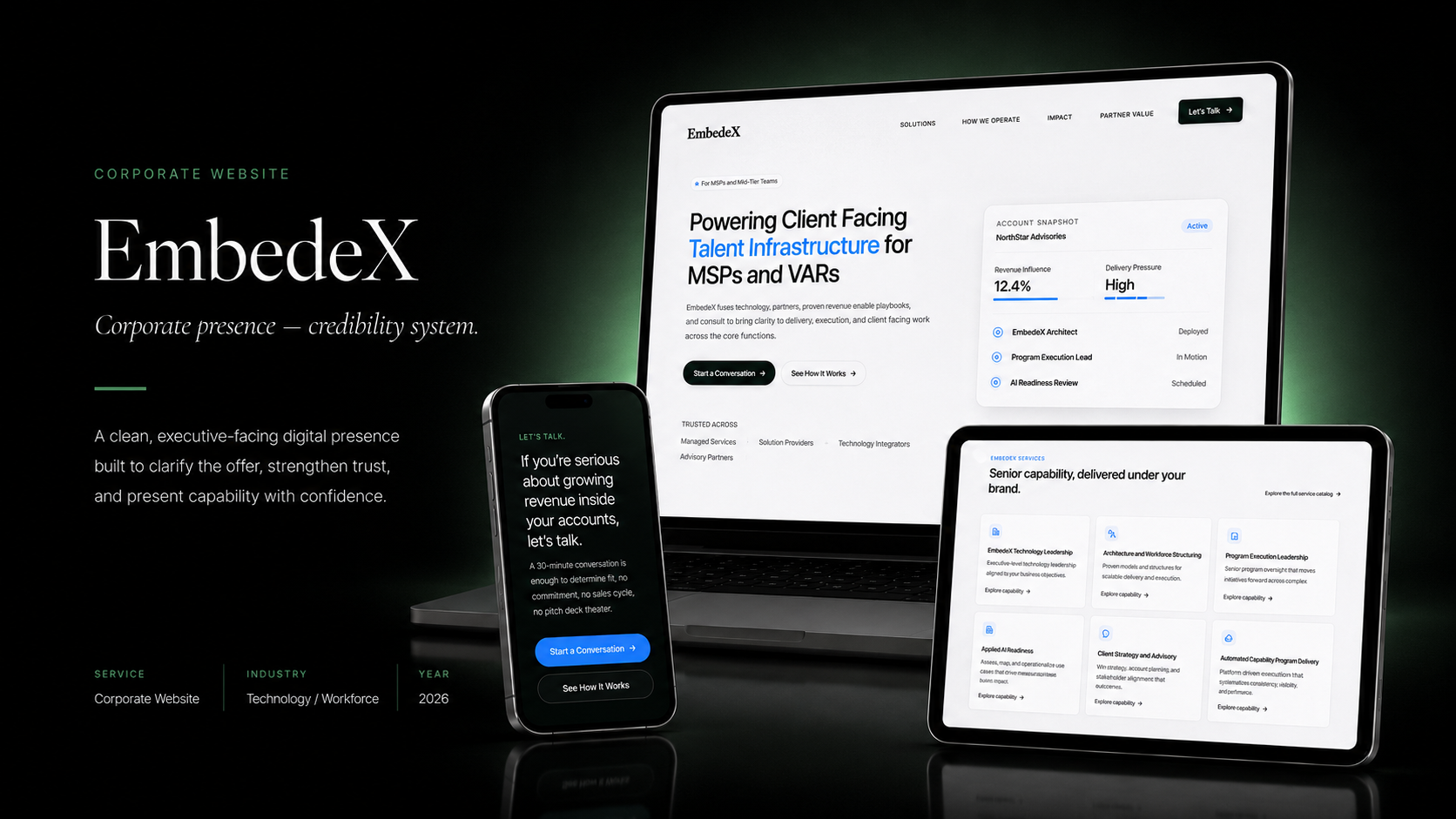 EmbedeX portfolio showcase